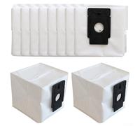 Bolsas de polvo de repuesto para EZVIZ, 4L de gran capacidad, compatibles con RC3 Plus RE4 Plus RE5 Plus Robot Aspirador Base Station CS-RA-KIT07 CS-RC3 CS-RE4P Blanco Negro Paquete de 4/10 (paquete