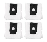 Bolsas de polvo de repuesto para Tcl Sweeva 6500 y para aspiradora robot Verefa L11 Pro, bolsas de filtro no tejidas con capacidad de 4 l, blanco y negro, paquete de 4 (4 unidades)