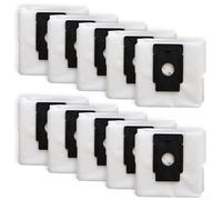 Bolsas de polvo de repuesto para Verefa L11 Pro y para aspiradora robot Tcl Sweeva 6500 con estación de vacío automático, material no tejido, 4 unidades, blanco y negro (paquete de 10)