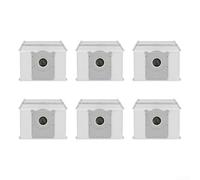 Bolsas de polvo de repuesto para Yeedi para M16 para aspiradoras Infinity Robot con capa de fibra fundida ultrafina no tejida para capturar el polvo de forma segura, fácil de instalar, paquete de seis