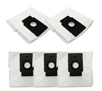 Bolsas de polvo no tejidas compatibles con Polaris Pvcrdc 6002 y para Iq Home Robotic Partes de aspiradora 4L de capacidad, color blanco, paquete de 5 (5 unidades)