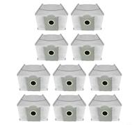 Bolsas de polvo para aspiradora de robot de carbón activado de 3,3 L para Ecovacs para Deebot X8 Pro/X8 Pro Plus/T50 Pro/T50 Max Pro, instalación sin desorden, color blanco no tejido, paquete de 10