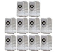 Bolsas de polvo para aspiradora Midea para robot aspirador V12 V10 W11, 4 piezas, 10 bolsas de repuesto reutilizables para soportar el funcionamiento rutinario (paquete de 10)