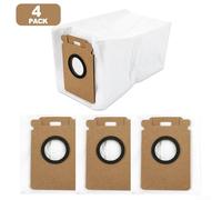 Bolsas de polvo para aspiradora, paquete de 4 o 10 unidades, para Roborock H50 Ultra / H60 Hub Ultra / H60 Hub Pro, capacidad de 3.5 L, filtro fundido ultrafino, contención higiénica y fácil reemplazo