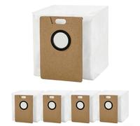 Bolsas de polvo para aspiradora robot, filtración no tejida de 4 capas, forros duraderos para captura de desechos, piezas de repuesto blancas para limpiador de la serie D5, paquete de 5 o 10 (paquete