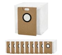 Bolsas de polvo para aspiradora robot, filtración no tejida de 4 capas, forros duraderos para captura de desechos, piezas de repuesto blancas para limpiador de la serie D5, paquete de 5 o 10 (paquete