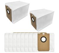 Bolsas de polvo para RoboStar iQ400 Plus para TESLA y para aspiradoras Midea S5 Plus, paquete de 4/10 de tela no tejida con gran capacidad y 4 capas de filtración para suelos más limpios (paquete de