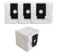 Bolsas de polvo para robot Ezviz Rc3 Plus Re4 Plus Re5 Plus, bolsas de repuesto de larga duración para limpiadores Cs-Rc3 Cs-Re4P, color blanco y negro (paquete de 4)