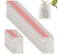 Bolsas De Protección Para Frutas,Bolsas De Red Para Frutas, 100X Cubiertas de Frutas Semi Transparentes Portátiles, Redes de frutas para proteger frutas, bolsas de malla para jardín, bolsas de árboles