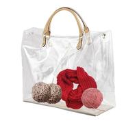 Bolsas De PVC Transparente De Moda - Gran Bolsa Transparente Impermeable, Bolsa Transparente, Comedor | PVC Tote Bag, Tote Bolsas Transparentes Para Mujeres, D, Fare riferimento alla descrizione