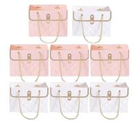 Bolsas de ramo, 8 cajas de flores con asa de cadena, caja de papel de flores, caja de papel de flores, ramo de arreglos florales, bolsa de ramos para boda, cumpleaños y graduación