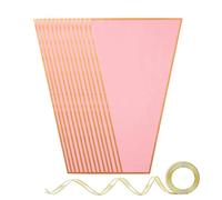 Bolsas De Ramos | 50 Unidades, 27,9 x 45,7 x 8,9 cm, Transparentes Con Cinta - Fundas de envoltura para ramos de flores,Para, Bodas, Cumpleaños, Día De La Madre, San Valentín Y Graduación