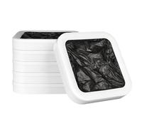 Bolsas de recambio para cubo de basura, 6 anillos de repuesto para un fácil cambio, compatibles con cubo de basura inteligente de cocina, hasta 150 bolsas en total