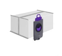 Bolsas de recambio para NARWAL para Freo X10 Pro y YJCC027 Robot Aspiradora Estación de Vaciado Automático Resistente al Desgarro Construcción No Tejida (4 unidades)