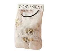 Bolsas de red de almacenamiento reutilizables y transpirables | Bolsas de almacenamiento sólidas, portacebollas lavables, organizadores de cocina versátiles para frutas, comestibles, cocina