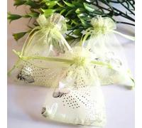 Bolsas de red de regalo de Eugen, paquetes de cara 100 unids/lote bolsas de joyería de Organza de mariposa bolsa con cordón bolsas de regalo bolsas de embalaje de dulces bolsas for exhibición de joyer