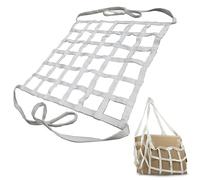 Bolsas de Red for eslingas de Carga cuadradas de 3,3 a 13 pies, Correas de Red elásticas de poliéster Planas de Alta Resistencia for Carga y Descarga de Barcos(2.5m-6613.9lbs-15cm)