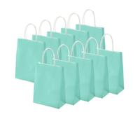 Bolsas de regalo, 10 unidades, 25 x 12 x 33 cm, bolsas de papel kraft con asa, bolsas de papel de estraza bolsas de regalo, bolsas de regalo, bolsas de fiesta, para Navidad, fiestas, cumpleaños o