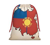 Bolsas de regalo abstractas de Mongolia con estampado de mapa de bandera de Mongolia, colección de bolsas de regalo de cumpleaños, Navidad, regalos de fiesta