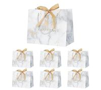 Bolsas de Regalo Alta capacidad, 6 Piezas Bolsitas para Regalos, Bolsas de Papel, Bolsas para Ropa Cosmético con Asas, Bolso del Favor Fiesta, Bolsas Compras Regalos Halloween Navidad (Happy Times-A)