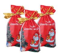 Bolsas de regalo Bolsas con cordón 50 Paquete de Navidad Papá Noel Bolsas de envoltura de árboles Paquete de regalo Bolsas de regalos Estilos surtidos para regalos de fiesta Regalos y dulces Favor