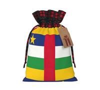 Bolsas de regalo con bandera de África Central, Navidad, Halloween, cumpleaños, aniversario, día de la madre, regalos perfectos