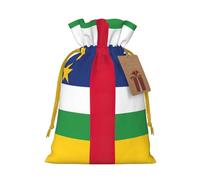 Bolsas de regalo con cordón con estampado de bandera de África Central, para temporada de vacaciones, cumpleaños, aniversarios y cualquier ocasión especial