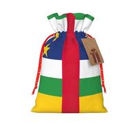 Bolsas de regalo con cordón con estampado de bandera de África Central, para temporada de vacaciones, cumpleaños, aniversarios y cualquier ocasión especial