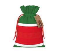 Bolsas de regalo con cordón con estampado de bandera de la República de Chechenia, para fiestas, dulces, regalos de Navidad, decoración de vacaciones