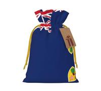 Bolsas de regalo con cordón con estampado de bandera de las Islas Turcas y Caicos, para temporada de vacaciones, cumpleaños, aniversarios y cualquier ocasión especial