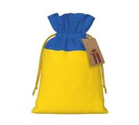 Bolsas de regalo con cordón con estampado de bandera de Ucrania, bolsas de día festivo, bolsas de golosinas, bolsas de regalo de Navidad