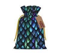 Bolsas de regalo con cordón con estampado de escamas de dragón mágico 3D, para temporada de vacaciones, cumpleaños, aniversarios y cualquier ocasión especial