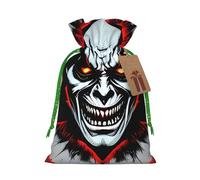 Bolsas de regalo con cordón con estampado de fantasma malvado rojo y negro, bolsas de día festivo, bolsas de golosinas, bolsas de regalo de Navidad