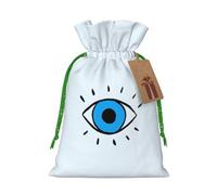 Bolsas de regalo con cordón con estampado de mal de ojo, para temporada de vacaciones, cumpleaños, aniversarios y cualquier ocasión especial