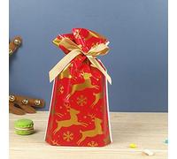 Bolsas De Regalo Con Cordón De Navidad 50 Uds., Bolsas De Envoltura Variadas, Bolsas De Regalos Navideños Mejoradas Para Cumpleaños, Fiesta De Navidad