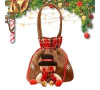 Bolsas de regalo con cordón de Navidad - Bolsas de regalo para dulces y aperitivos navideños | Bolsas de aperitivos festivos para calcetines,calcetines de la Befana Regalos