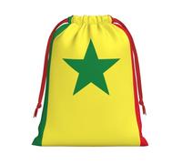 Bolsas de regalo con cordón de varios tamaños con estampado de bandera de Senegal, bolsas de regalo de tela, para cumpleaños, regalos de vacaciones y mucho más