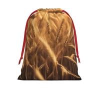 Bolsas de regalo con cordón de varios tamaños con estampado de campo de trigo, bolsas de regalo de tela, para cumpleaños, regalos de vacaciones y mucho más