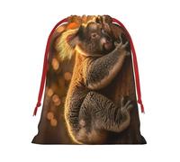 Bolsas de regalo con cordón de varios tamaños con estampado de koala, bolsas de regalo de tela, para cumpleaños, regalos de vacaciones y mucho más