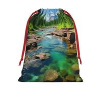 Bolsas de regalo con cordón de varios tamaños con estampado de Parque Nacional Glacier, bolsas de regalo de tela, para cumpleaños, regalos de vacaciones y mucho más