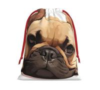 Bolsas de regalo con cordón de varios tamaños con estampado de perro bulldog francés, bolsas de regalo de tela, para cumpleaños, regalos de vacaciones y mucho más