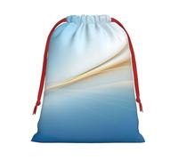 Bolsas de regalo con cordón de varios tamaños con estampado dorado, azul y blanco, bolsas de regalo de tela, para cumpleaños, regalos de vacaciones y mucho más
