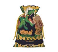 Bolsas de regalo con cordón impreso de la película de dinosaurios 03 para fiestas, caramelos, regalos de Navidad, decoración de vacaciones