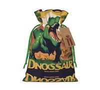 Bolsas de regalo con cordón impreso de la película de dinosaurios 03 para fiestas, caramelos, regalos de Navidad, decoración de vacaciones