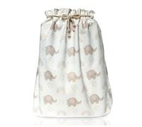Bolsas de regalo con cordón, lona de alta calidad, extra grande de 22 pulgadas, envoltura de tela reutilizable para baby shower o cumpleaños de niñas, fondo plano rosa elefante XL