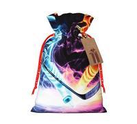 Bolsas de regalo con cordón para jugadores de hockey abstracto, reutilizables, para cumpleaños, bodas, regalos de fiesta y regalos festivos