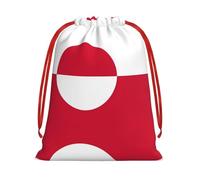 Bolsas de regalo con cordón para la Copa del Mundo con estampado de bandera de Groenlandia para bolsas de regalo y bolsas de regalo con temática de fútbol