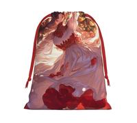 Bolsas de regalo con cordón vibrante con estampado de cascanueces para mujer, con diseño de ballet, bolsa de regalo de cumpleaños, bolsas de regalo reutilizables, bolsa de regalo de Navidad