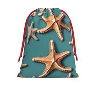 Bolsas de regalo con cordón vibrante con estampado de concha de mar, colección de bolsas de regalo de cumpleaños, bolsas de regalo reutilizables, bolsa de regalo de Navidad