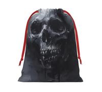 Bolsas de regalo con cordón y estampado de calavera fantasma de terror, colección de bolsas de regalo de cumpleaños, Navidad, regalos de fiesta